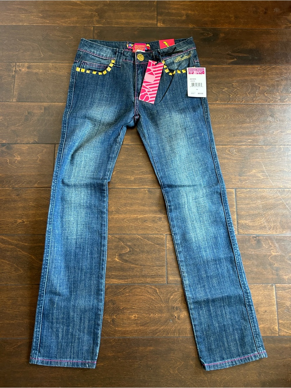 Akademiks Jeans Women’s Y2K New Sz 12 Studded Gscase